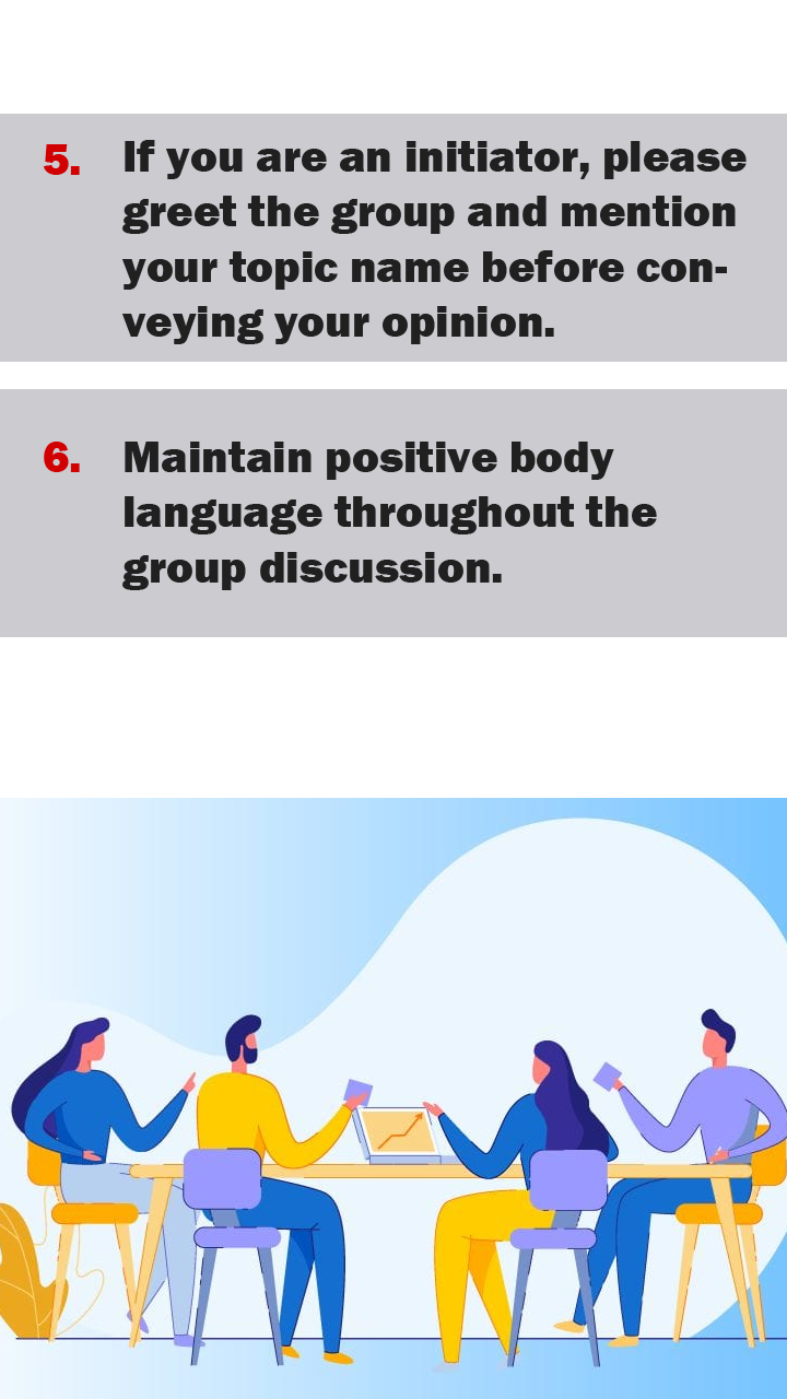 Top 18 Do’s in a Group Discussion