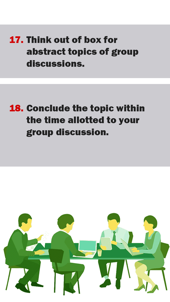 Top 18 Do’s in a Group Discussion