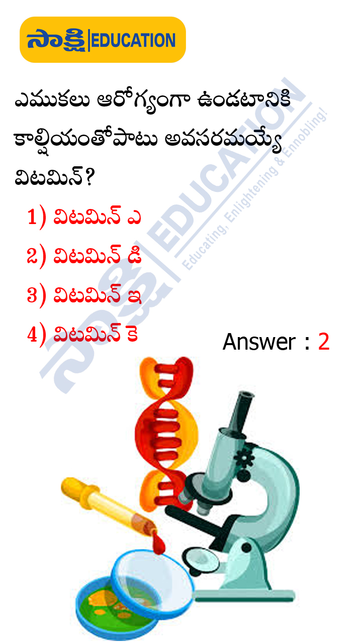 Vitamin: General Science Biology Important Bitbank for UPSC,APPSC,TSPSC and All Competitive Exams