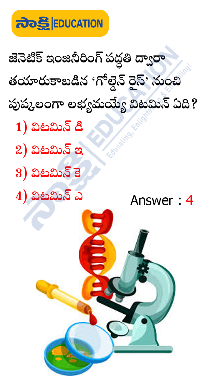 Vitamin: General Science Biology Important Bitbank for UPSC,APPSC,TSPSC and All Competitive Exams