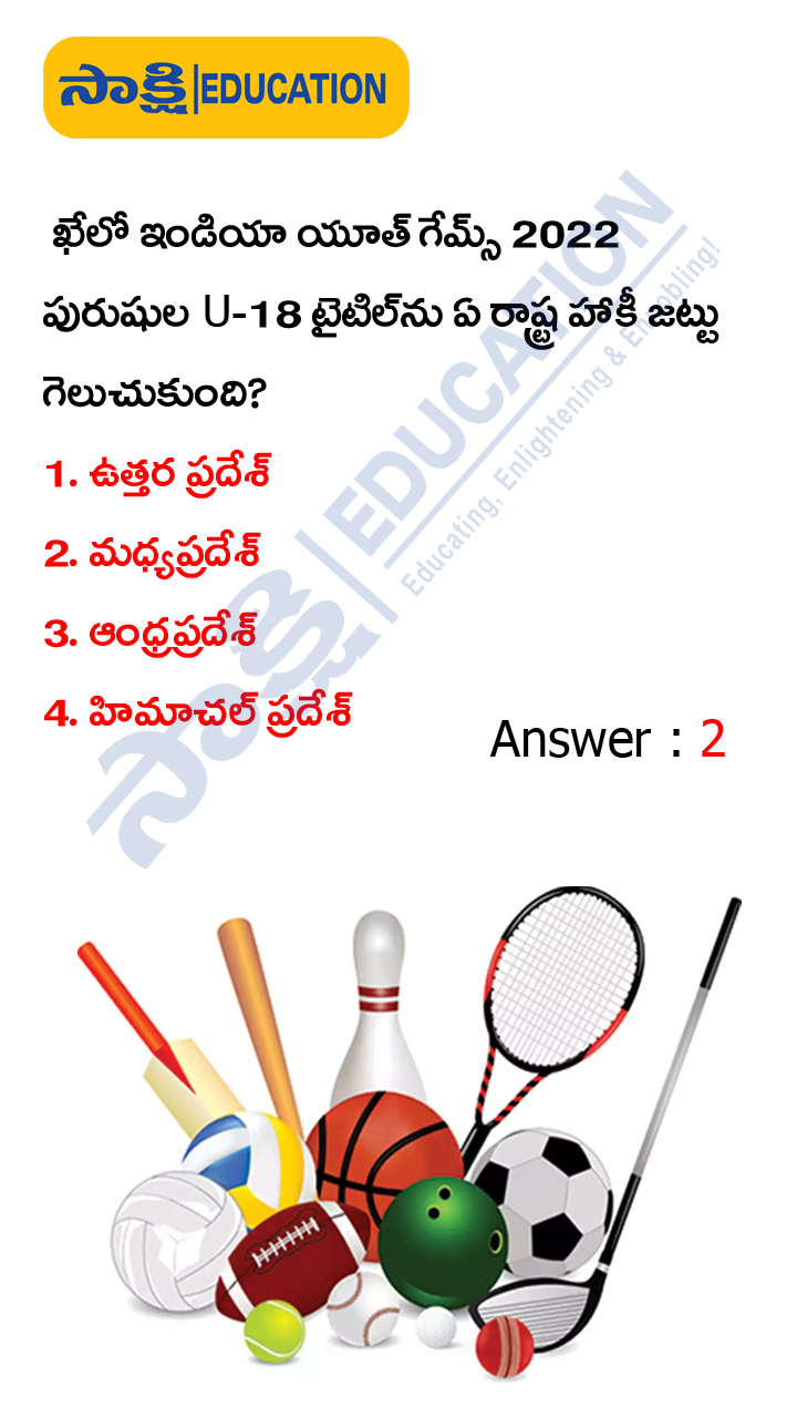 Sports: Weekly Current Affairs Quiz in Telugu (JAN 01 to 07, 2023)