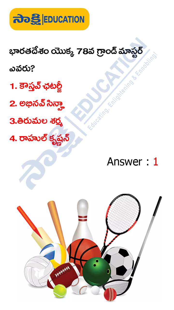 Sports: Weekly Current Affairs Quiz in Telugu (JAN 01 to 07, 2023)