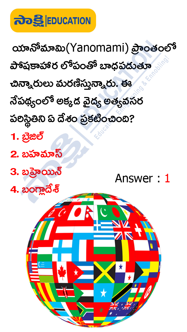 International: Weekly Current Affairs Quiz in Telugu (JAN 22 to 28, 2023)