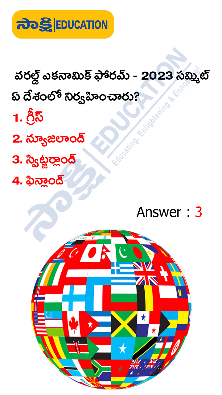 International: Weekly Current Affairs Quiz in Telugu (JAN 22 to 28, 2023)