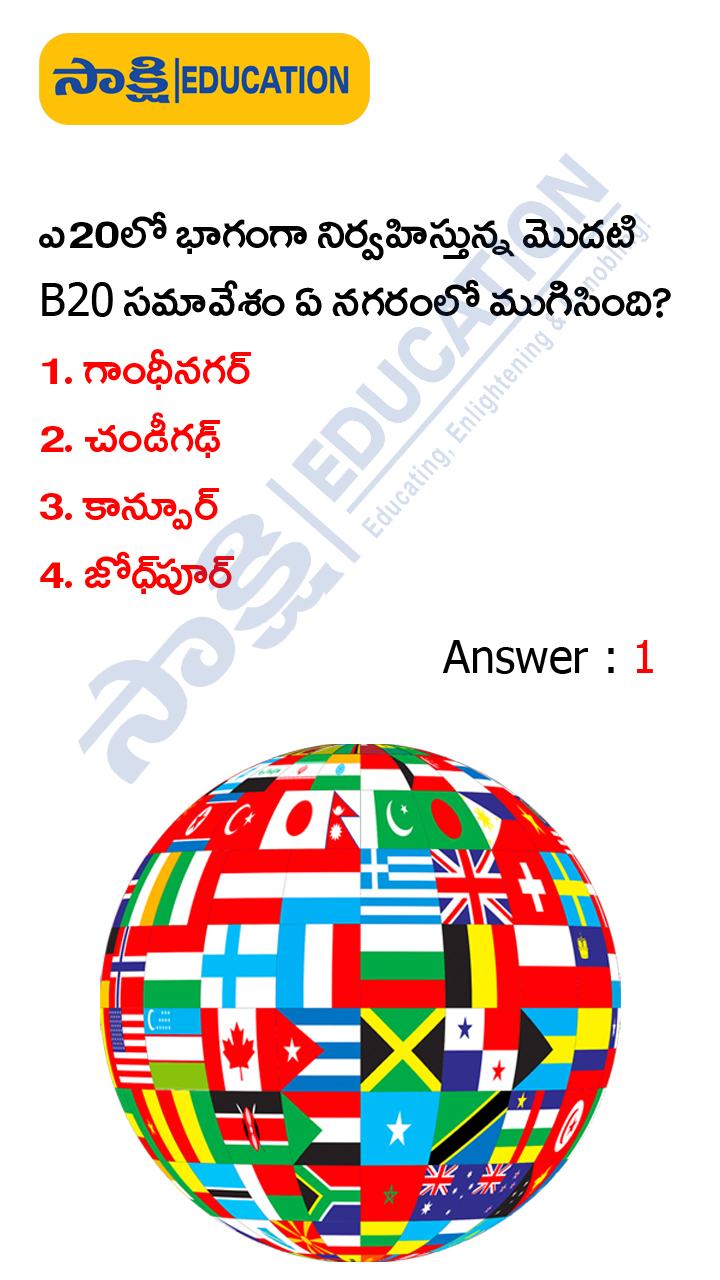 International: Weekly Current Affairs Quiz in Telugu (JAN 22 to 28, 2023)