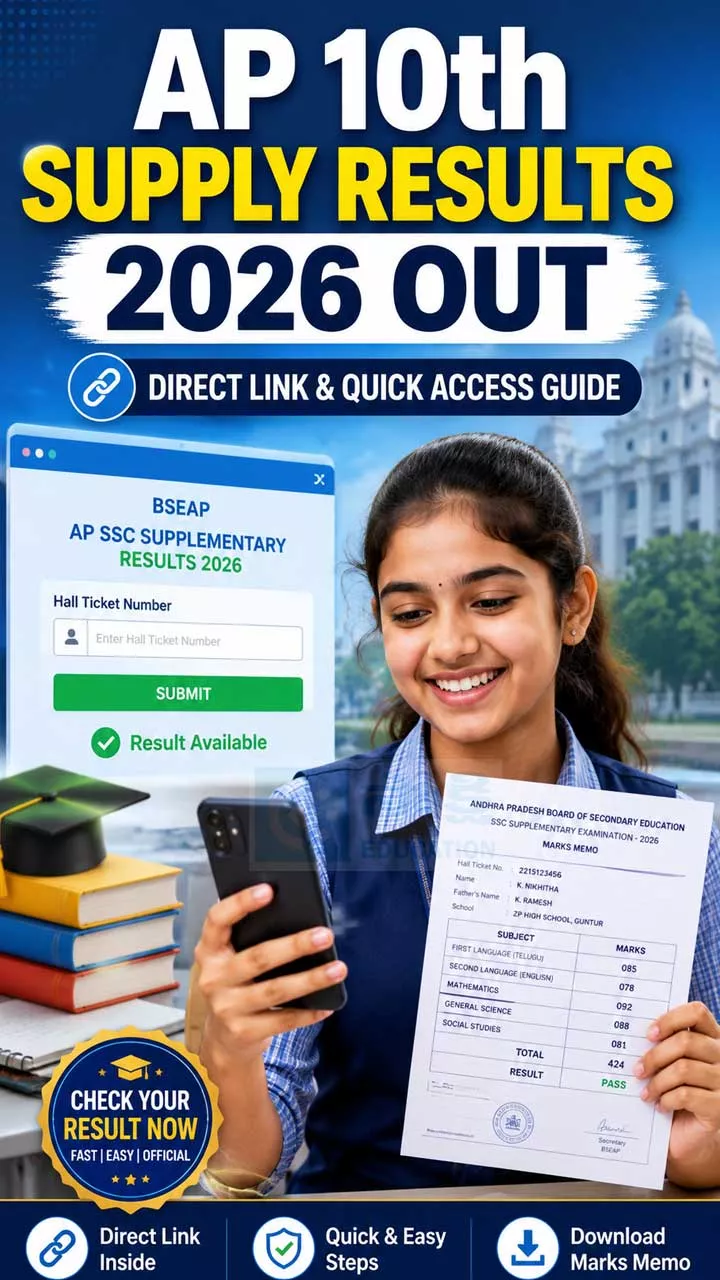 AP 10th Supplementary Results 2026 Out: Check Direct Link | Sakshi ...
