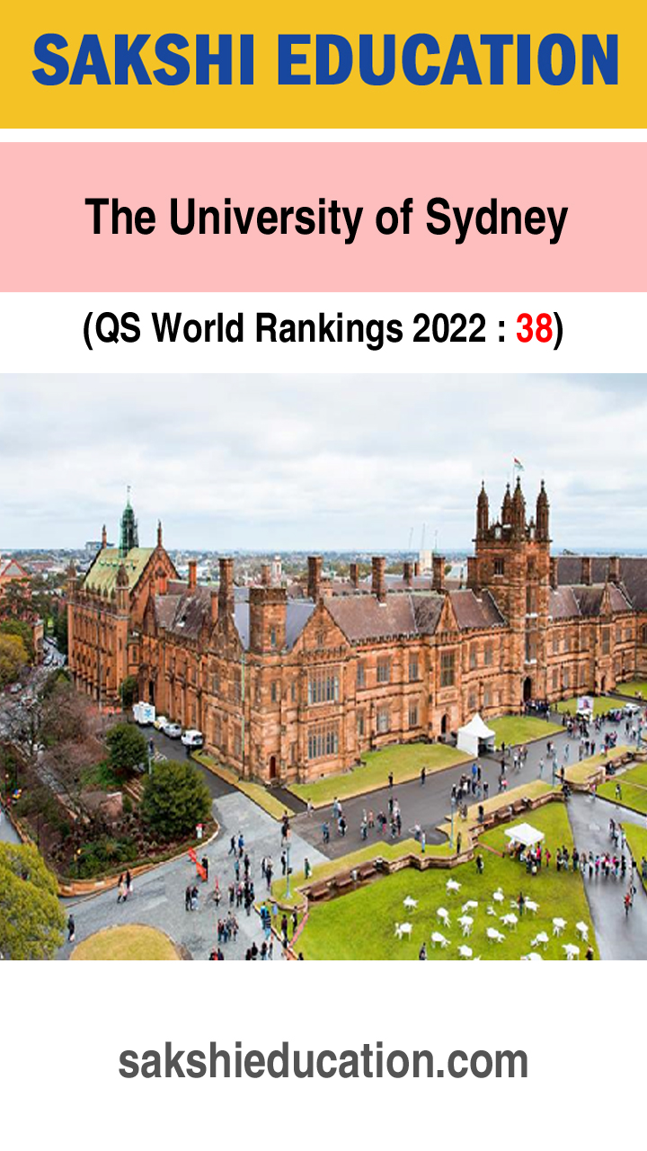 3. The University of Sydney  (Camperdown/Darlington Campus, Sydney Australia) 