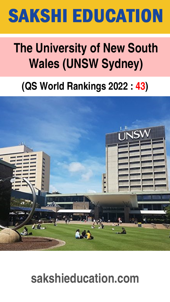 4.The University of New South Wales (UNSW Sydney)  (Main Campus (Kensington), Sydney Australia)