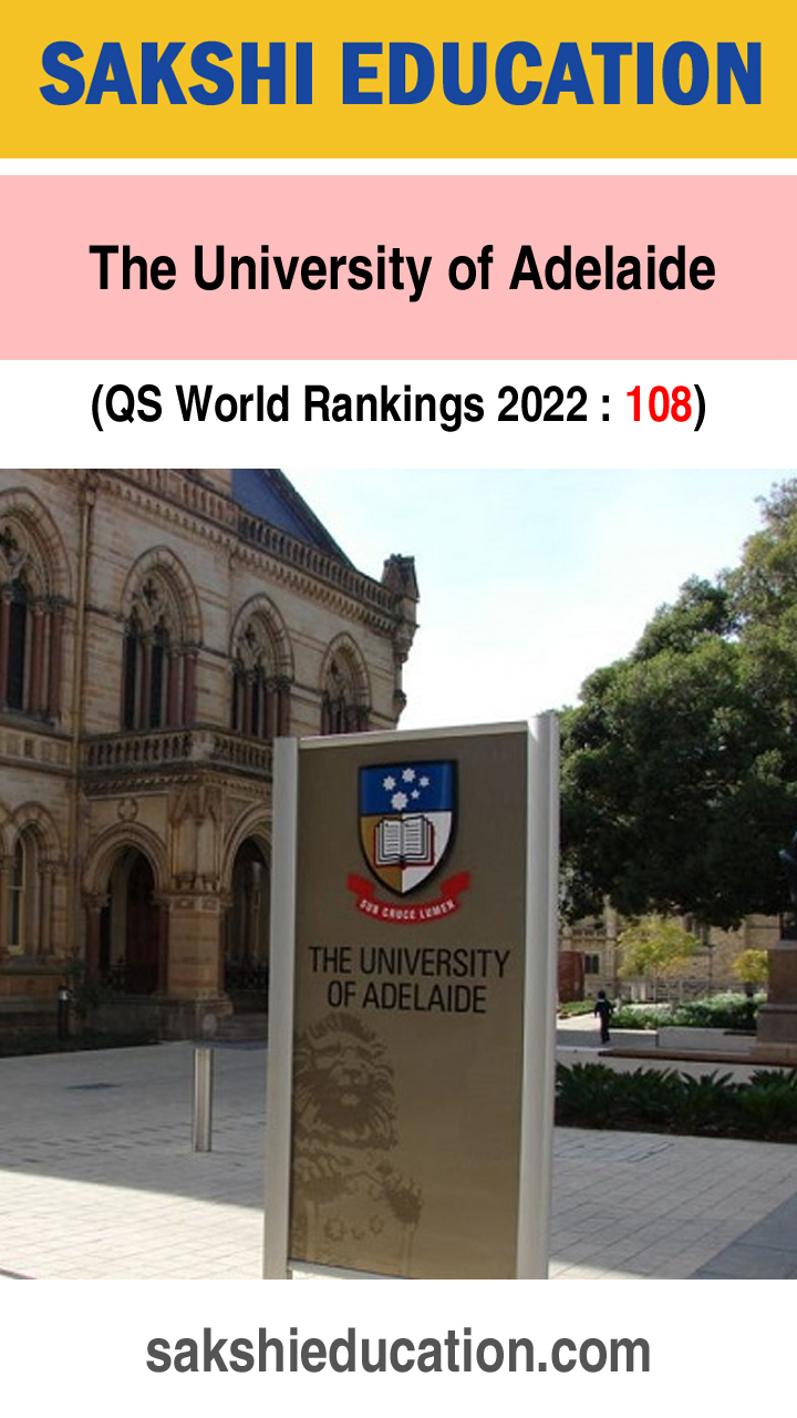 8. The University of Adelaide  (North Terrace Campus, Adelaide Australia)