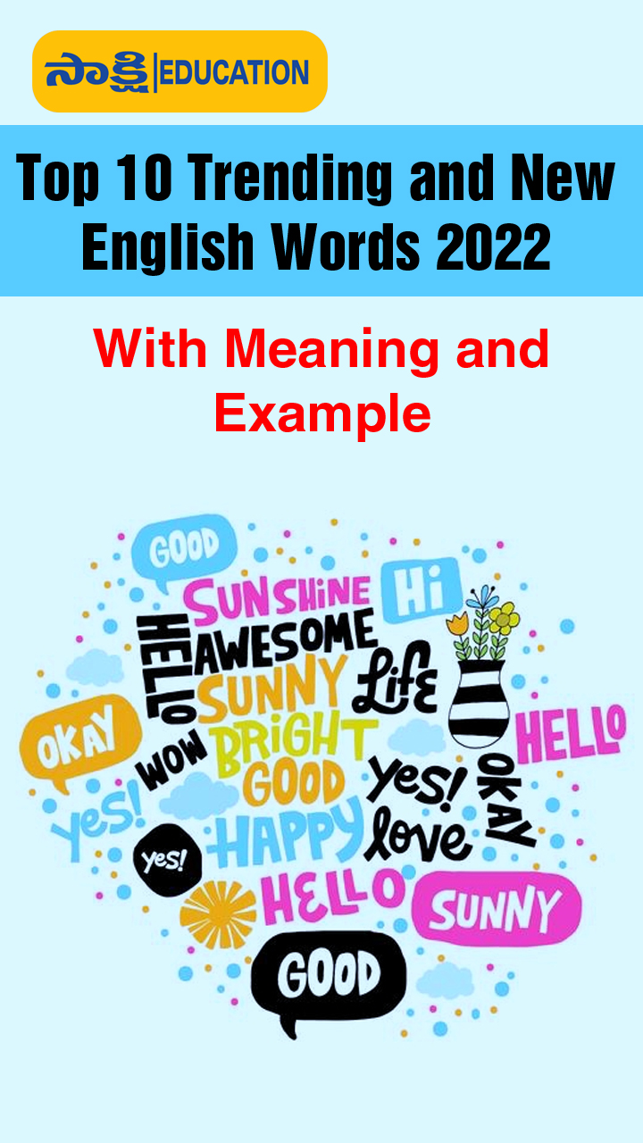 Top 10 Trending and New English Words 2022 with Meaning and Example