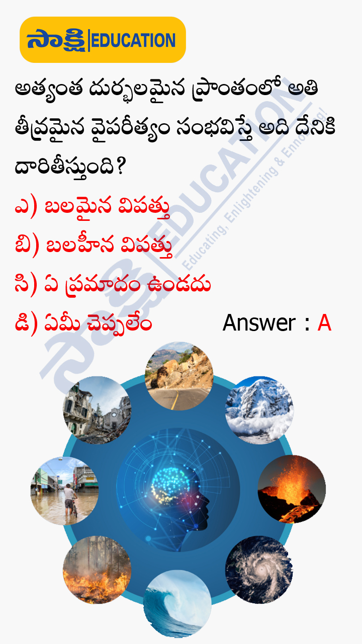 Disaster: Disaster Management Bitbank for Civils,APPSC and TSPSC Group Exams 