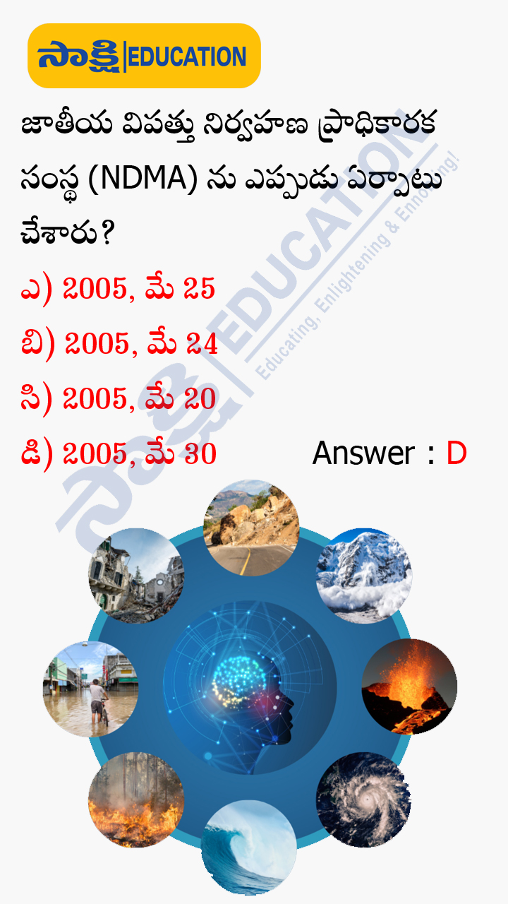 Disaster: Disaster Management Bitbank for Civils,APPSC and TSPSC Group Exams 
