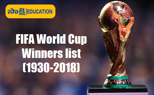 FIFA World Cup Winners List - WC winners from 1930 to 2018