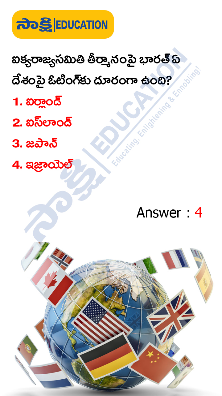 International: Weekly Current Affairs Quiz in Telugu (JAN 01 to 07, 2023)