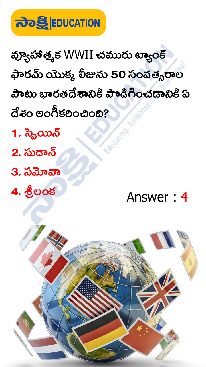 International: Weekly Current Affairs Quiz in Telugu (JAN 01 to 07, 2023)