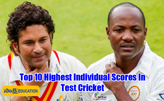 Top 10 Highest Individual Scores In Test Cricket 6851