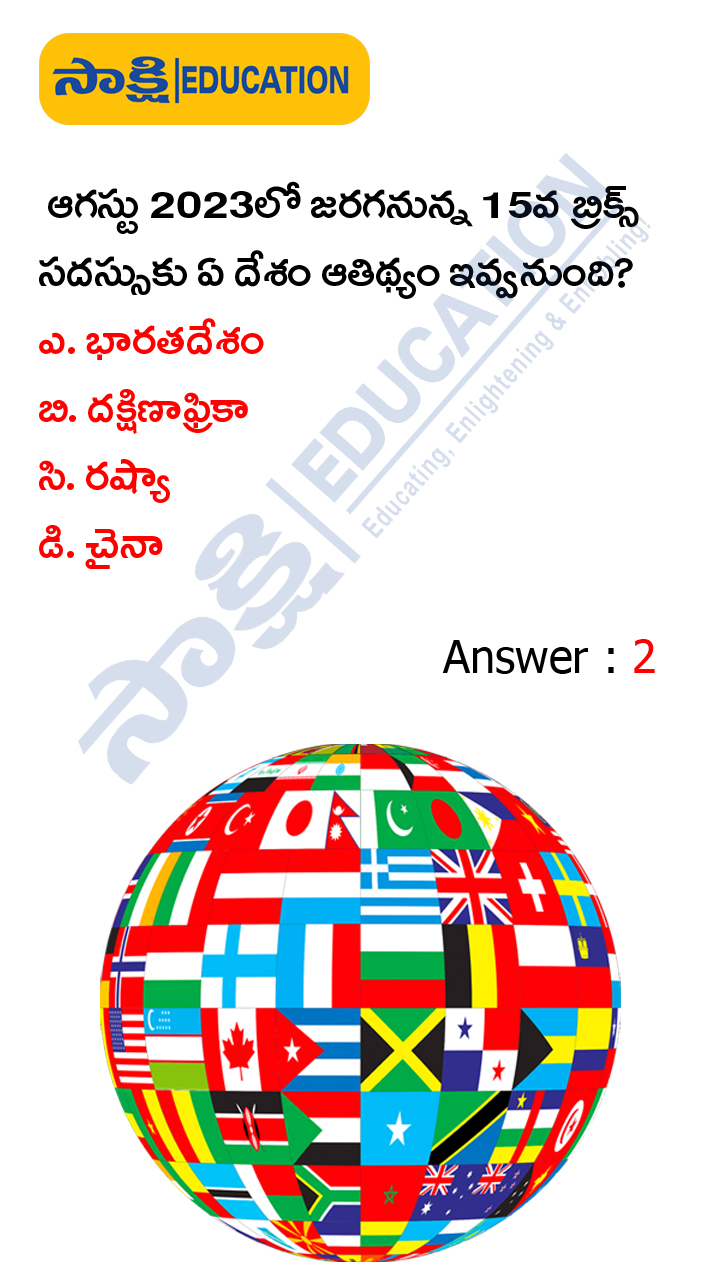 International: Weekly Current Affairs Quiz in Telugu (JAN 29 to FEB 04, 2023)