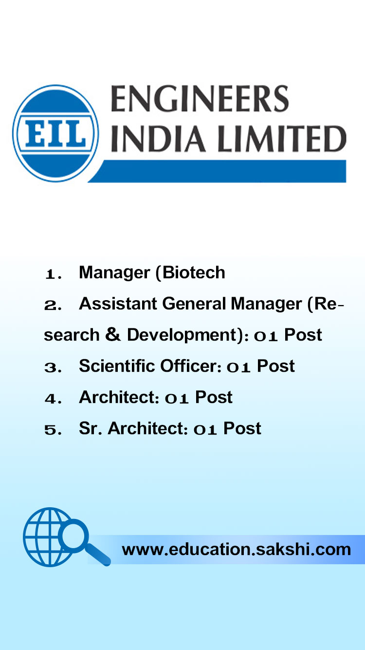 Engineers India Limited Jobs Vacancy For Various Posts   <br/>Last date: 20/12/21